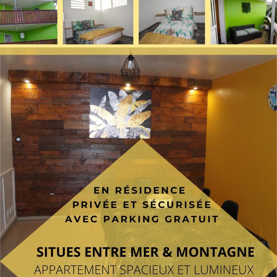 Apartamento Les Cles Du Bonheur2, Entre Mer & Montagne Trois Bassins Exterior foto